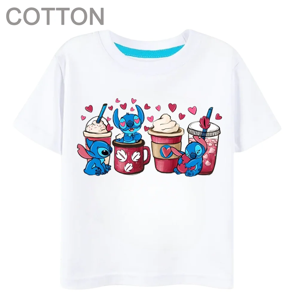 

Boys Stitch Anime Girls Cotton Summer Children's Multiple Cartoon T-shirts Round Neck Casual Short Sleeve Print Pattern Boy