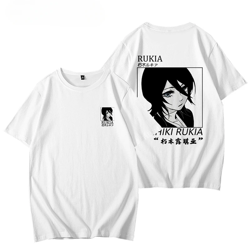 

Anime Bleach Oversized T Shirt Women Men Kurosaki Ichigo Zaraki Kenpachi Kuchiki Rukia Inoue Orihime Short Sleeve Graphic Tees