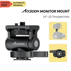 Accsoon Cold Shoe Mount for Camera Monitor Holder Field Microphone Hot Shoe 180 Degree Adjustable Mount Bracket Aluminum alloy