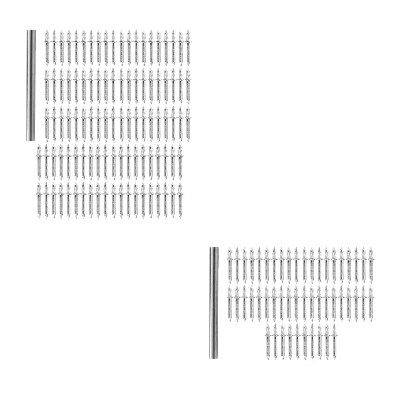 Dubbele kop socket nagel expansie schroef met mouw gereedschap spijkers dubbelzijdige nagel onzichtbare veiligheidsschroeven