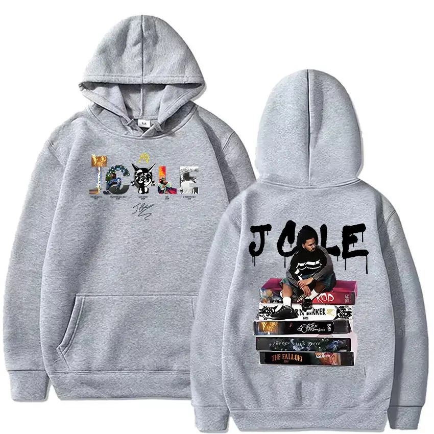 

Мужская толстовка J Cole THE FALL OFF Tour Album 2026 с длинным рукавом, винтажная модная толстовка в стиле хип-хоп, свободный пуловер с капюшоном, уличная одежда