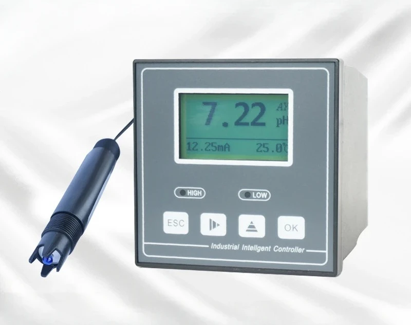 Industrial pH meter detector industrial water quality test electrode probe controller