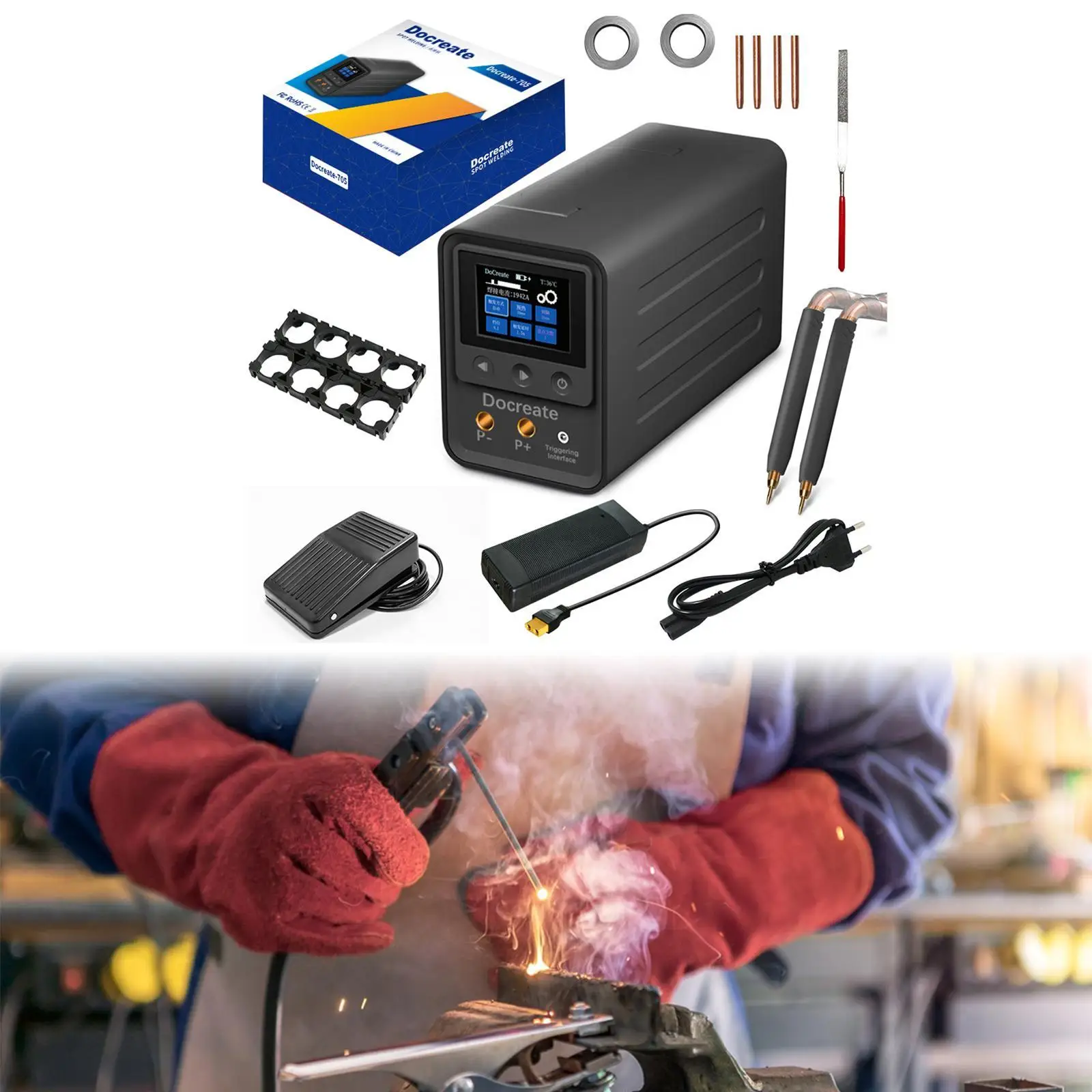 

Professional Battery Spot Welder Accurate Welding Multi Protection Welding Equipment for Phone Repair Electric Vehicle Repair