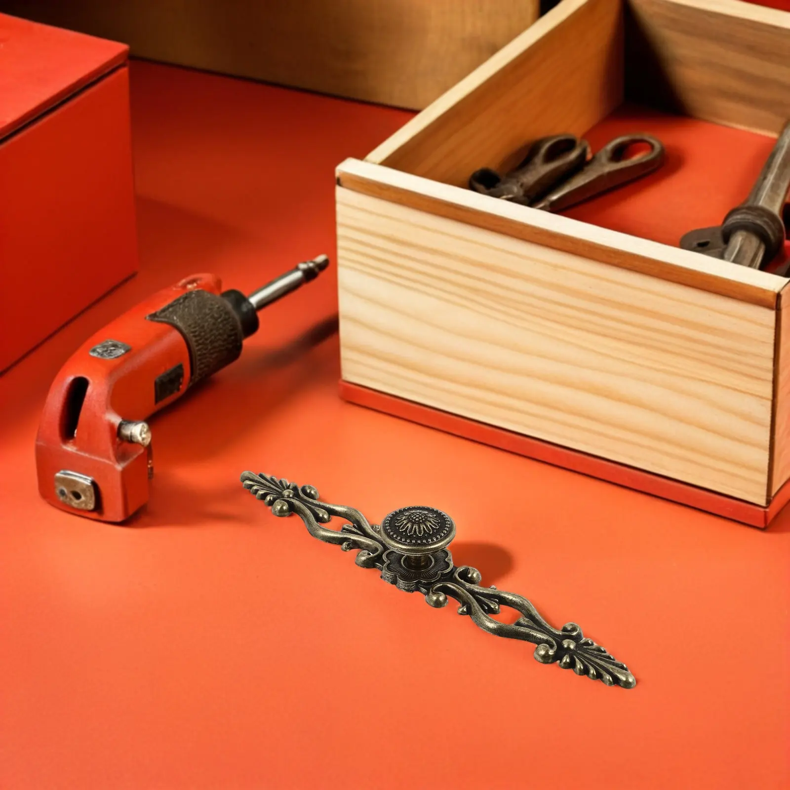 

4 шт. ручек для мебели в европейском стиле с резьбой, ретро-декоративные ручки для ящиков, ручки для кухонных шкафов и тумб