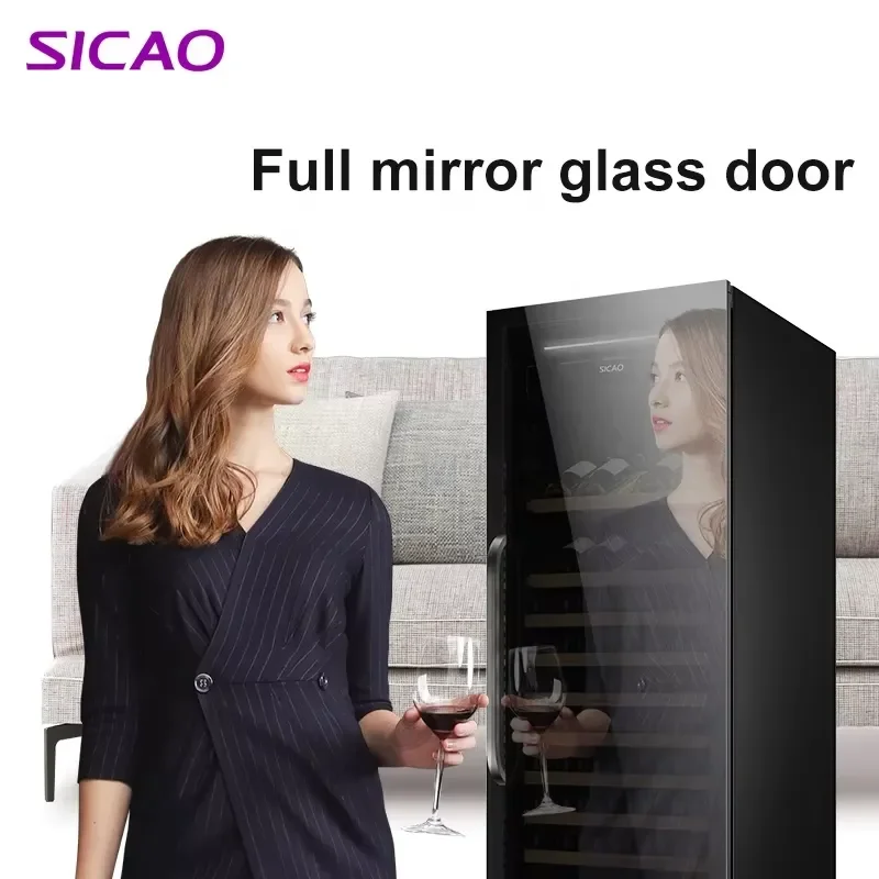300 Bottle Wine Fridge Dual Zone Compressor Countertop Cooler Large Display Refrigerator With Holder For Home Bar Commercial view 3