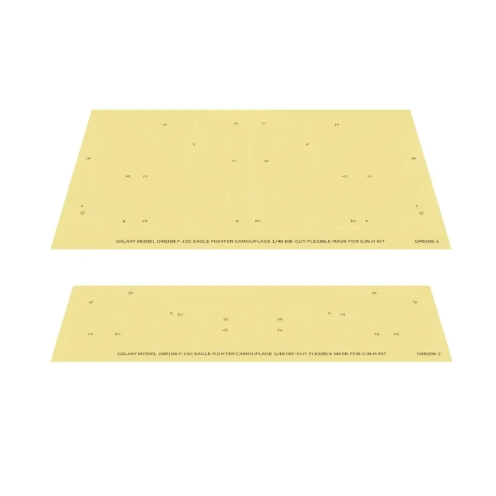 قناع مرن مموه مقطوع بالقالب لطراز طائرة G.W.H L4817 - شريط تغطية Galaxy D48108 1/48 F-15C Eagle Fighter DIY #1