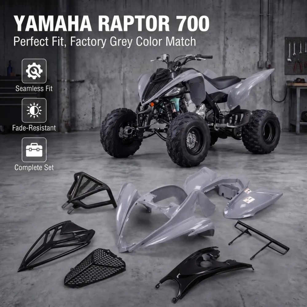Motorcycle Accessories Fits Raptor 700 Plastic Fender Body Kit Full 2006-2023 Blue