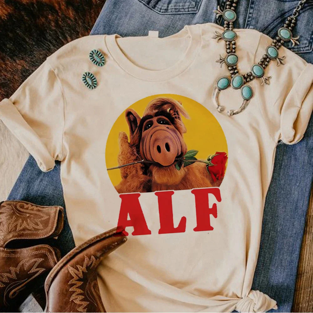 Alf t-shirts women designer Tee female graphic clothing