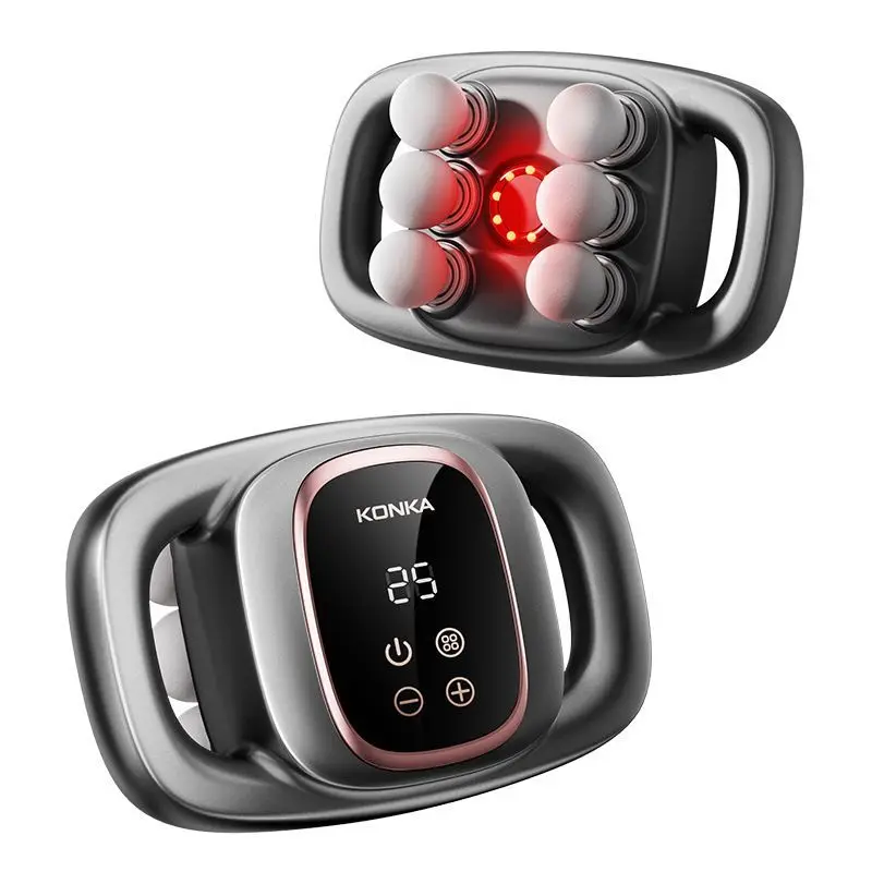 

Konka 6-головочный массажный пистолет для фасции, мощный электрический массажер для глубоких тканей для расслабления мышц всего тела, облегчения икр и нескольких зон