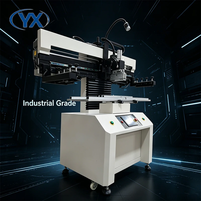 YINGXING Smt Equipment YX32125 1570*576mm Semi-Automatic Double Scraper High-Precision Solder Paste Printer For Pcb Line