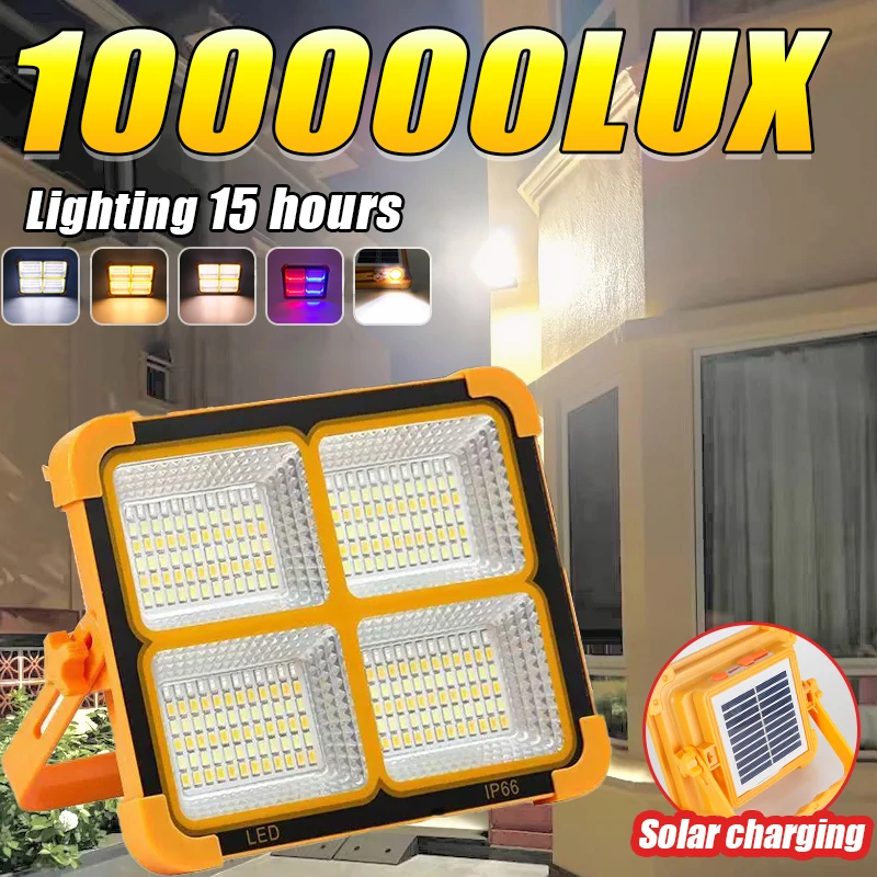 

Новая улучшенная солнечная светодиодная лампа 2026 года: яркая, перезаряжаемая, многофункциональная, водонепроницаемая, для кемпинга, уличная, аварийная, портативная