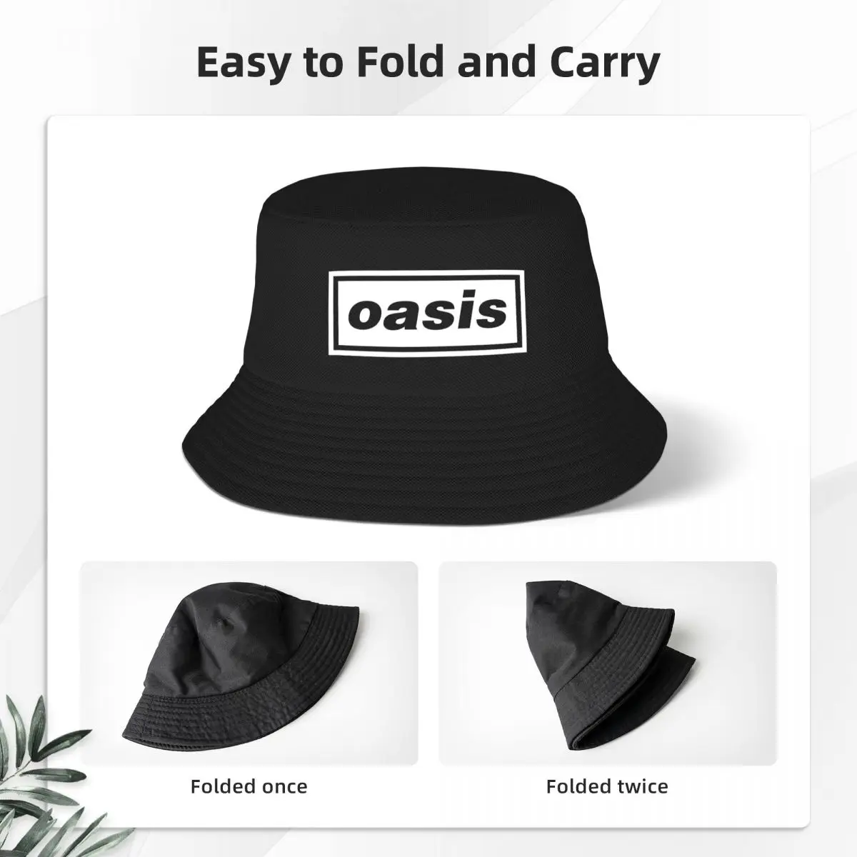 Chapeau de poisson pour adulte avec logo Oasis, confortable, durable, tendance créative, mode