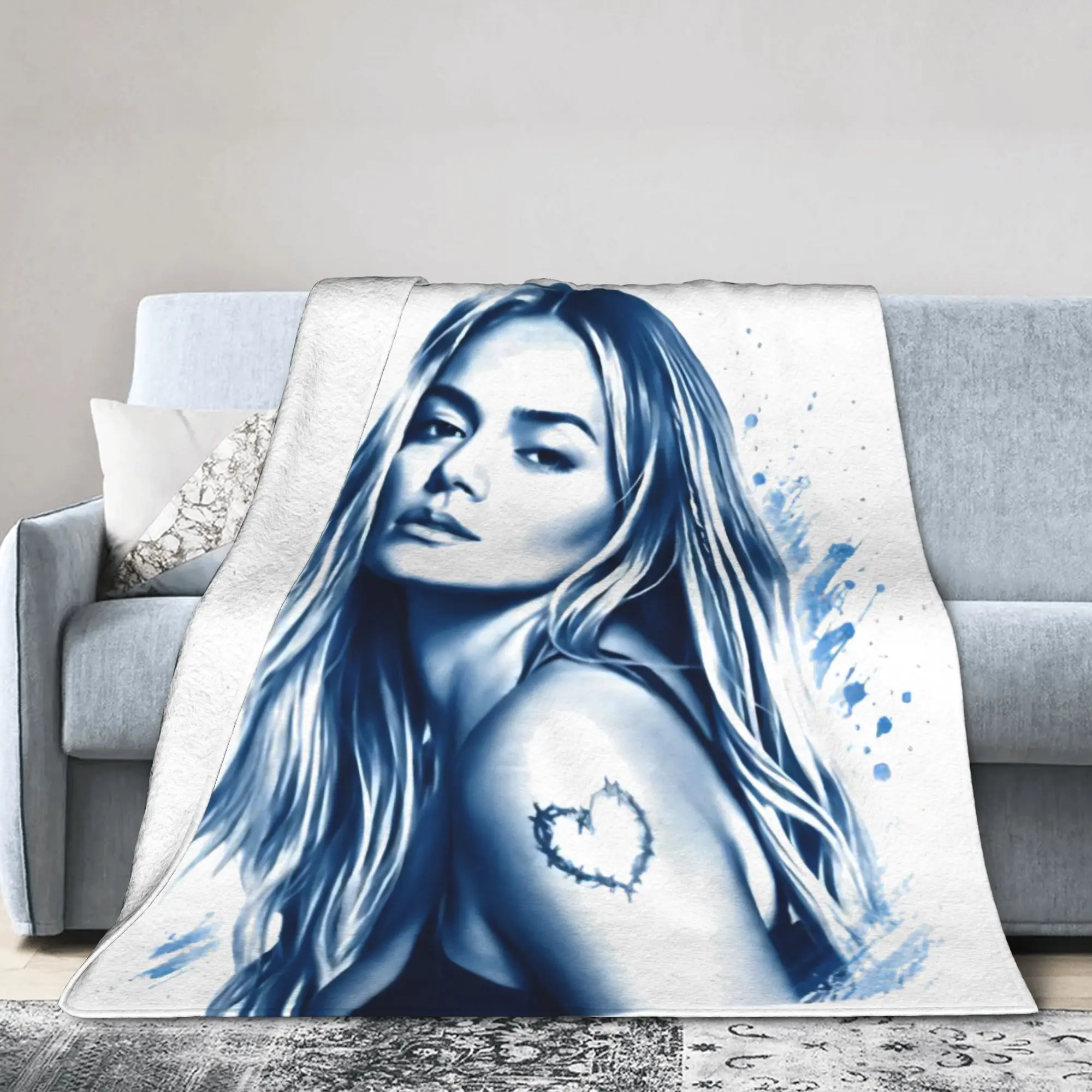 Karol G Tropicoqueta Tour Latina Forever Blankets  Plush Novelty Breathable Throw Blanket for Bedding Lounge Decoration