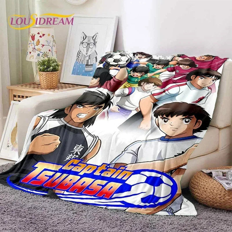

Cartoon Captain Tsubasa Football Soft Flannel Blankets,Throw Blanket Comfortable Blanket for Picnic Beds Sofa Home Bedroom Gifts