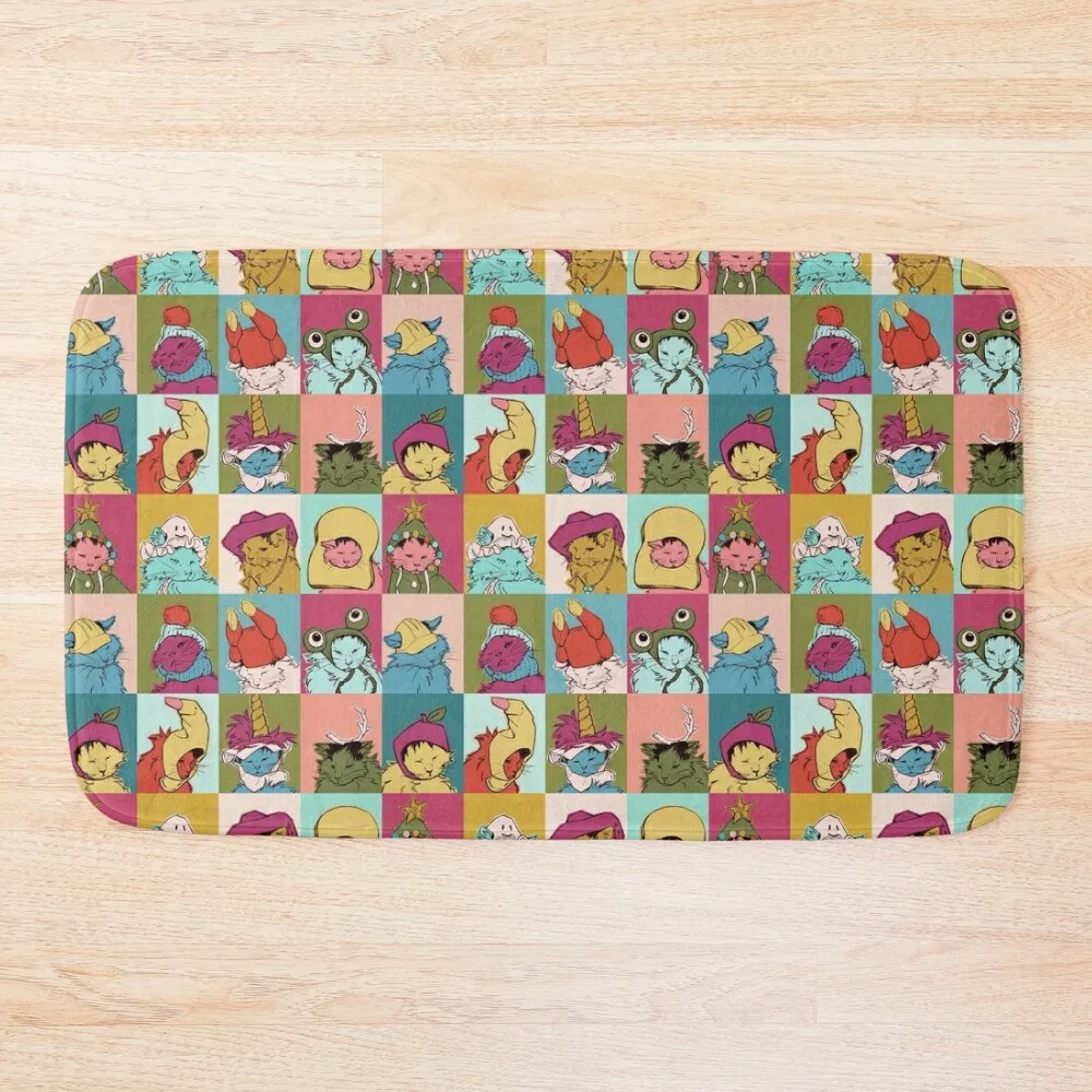 

Pot Roast Hats Bath Mat Kit Bathroom Quick-Drying Bathroom Bedroom Carpet Mat