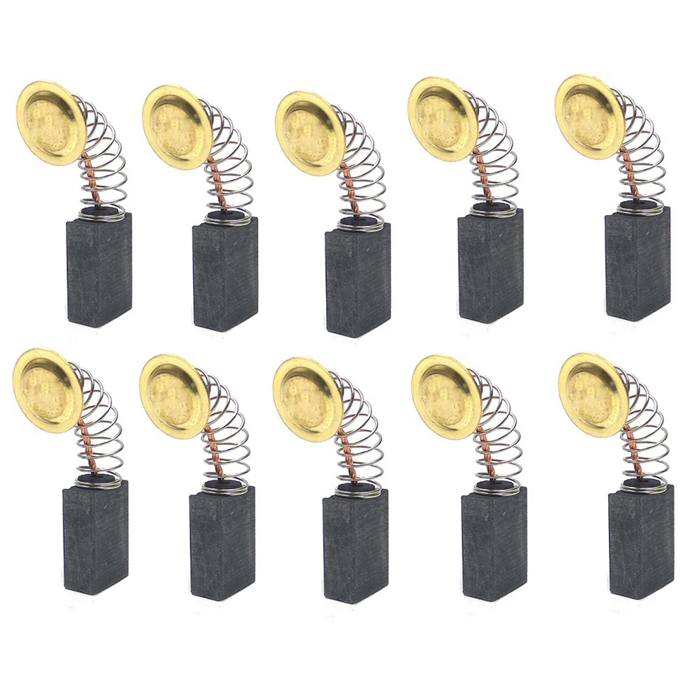 10Pcs Carbon Brushes Replacement Part For 251 Marble Machine Angle Grinder Motor 17x11x7mm For Electric Motors