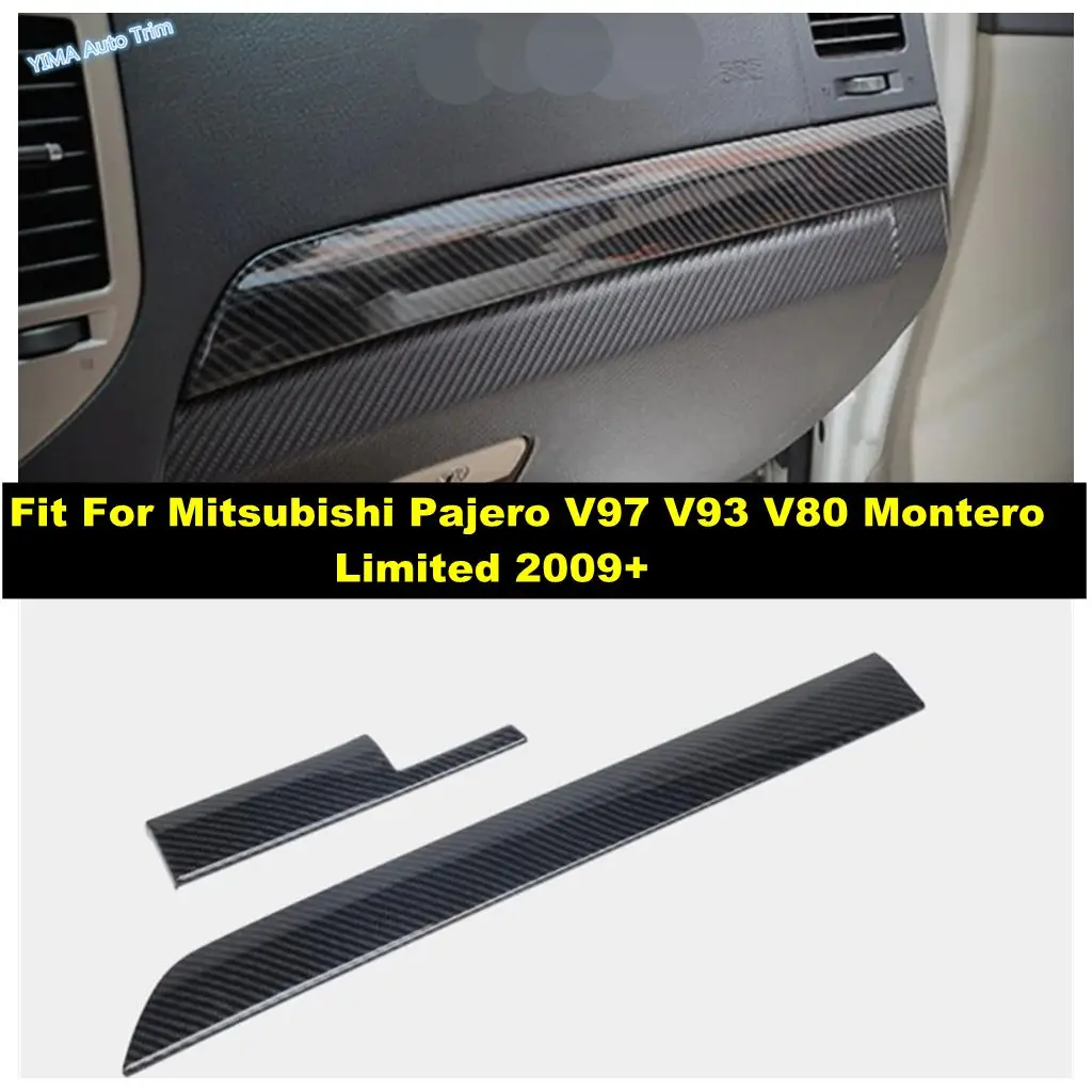 

Car Dashboard Instrument Panel Cover Trim For Mitsubishi Pajero V97 V93 V80 Montero Limited 2009 - 2021 Carbon Fiber Accessories