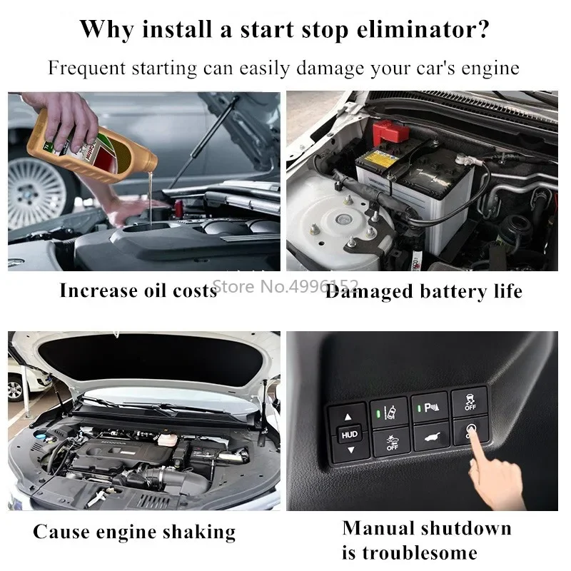 For Kia K5 Optima JF 2015-2019 Car Auto Start & Stop Canceller Automatic Stop Start Engine Eliminator Device Plug Disable Cable