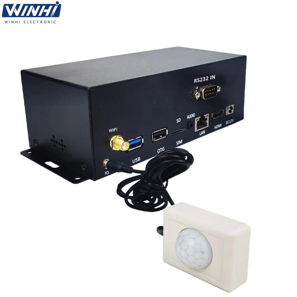 MPC3840-3 RK3566 Android 11.0 4K UHD PIR Motion Sensor RS232 Control With Wide Area Network CMS Digital Signage Advertising Box