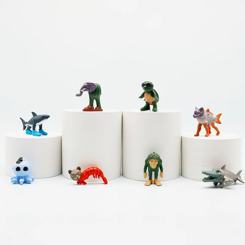 24 Pz Tung Tung Sahur Figure Italiano Brainrot Bambola Tralalero Tralala Bombardino Crocodilo Shimpanzini Bananini Modello Giocattolo Regalo