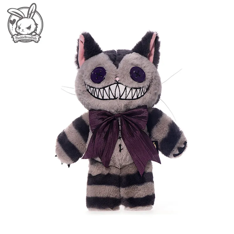 

Plushie Dreadfuls Cheshire Cat Plushie Creepy Gothic Stuffed Doll Alice Madness Return Inspired Collectible Home Decor Gift
