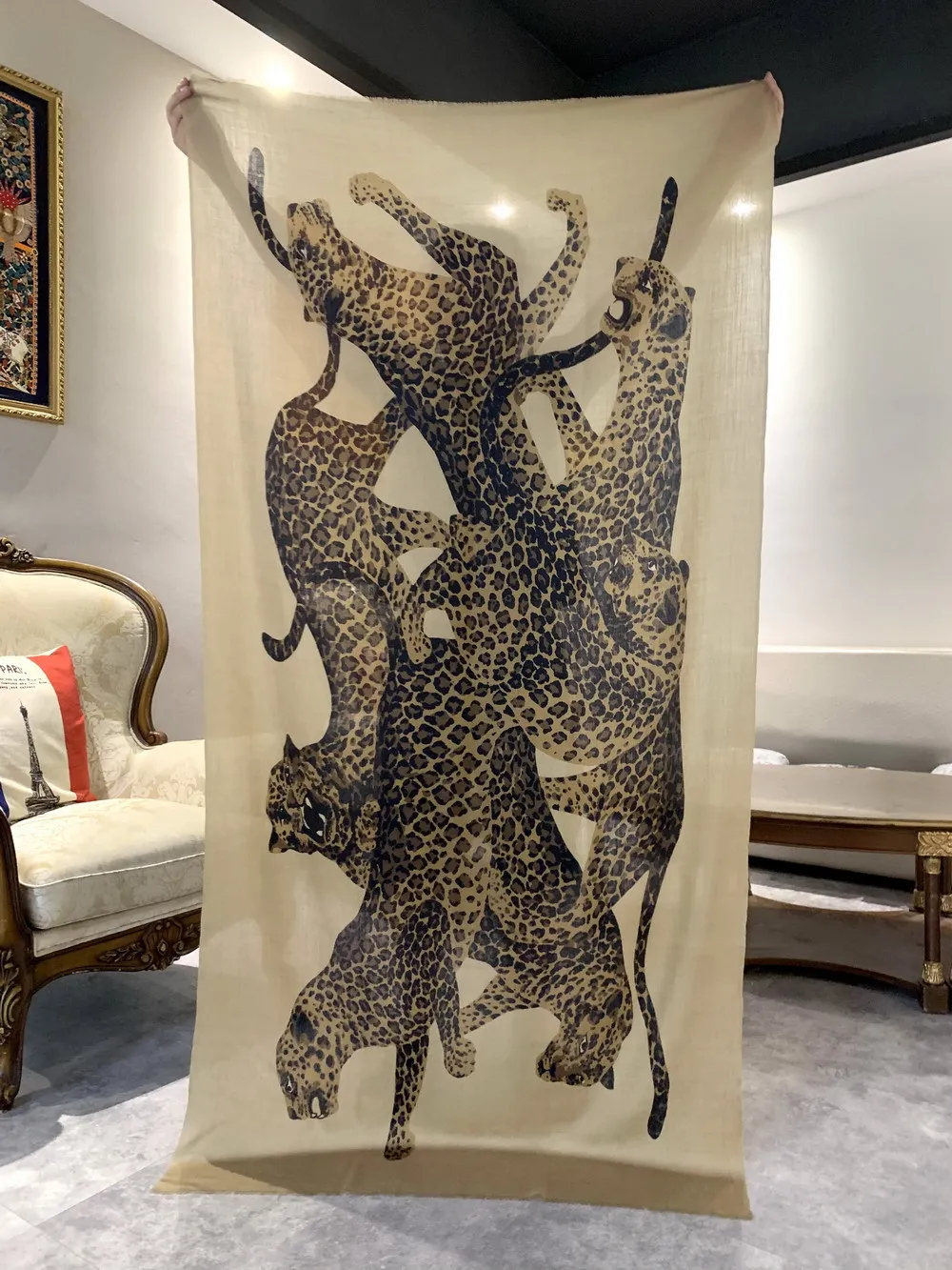 

Tassel Long Cashmere Scarf For Women Luxury Cashmere Scarves Pashmina Shawl Winter Foulard Femme Animal Lion 200 100cm