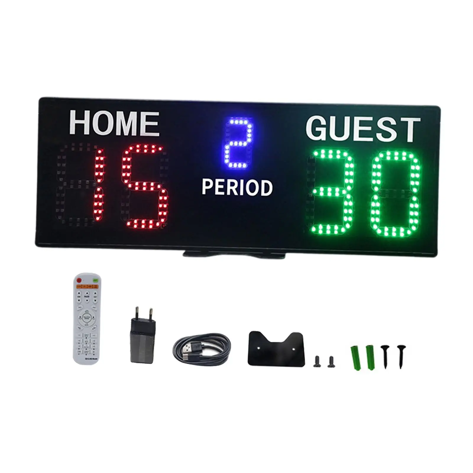 

Electronic Basketball Scoreboard LED with Remote Digital Scoreboard Score Keeper for Ping Pong Volleyball Tennis Sccoer Indoor