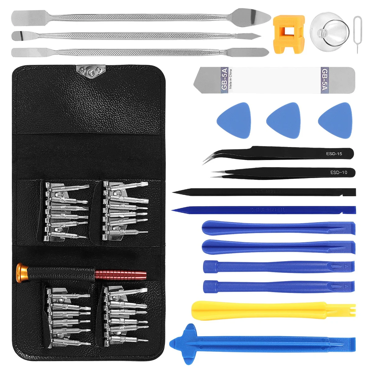 Tela LCD Cell Phone Repair Tools Kit, Laptop, relógio, óculos, abrindo ferramentas, 45 em 1