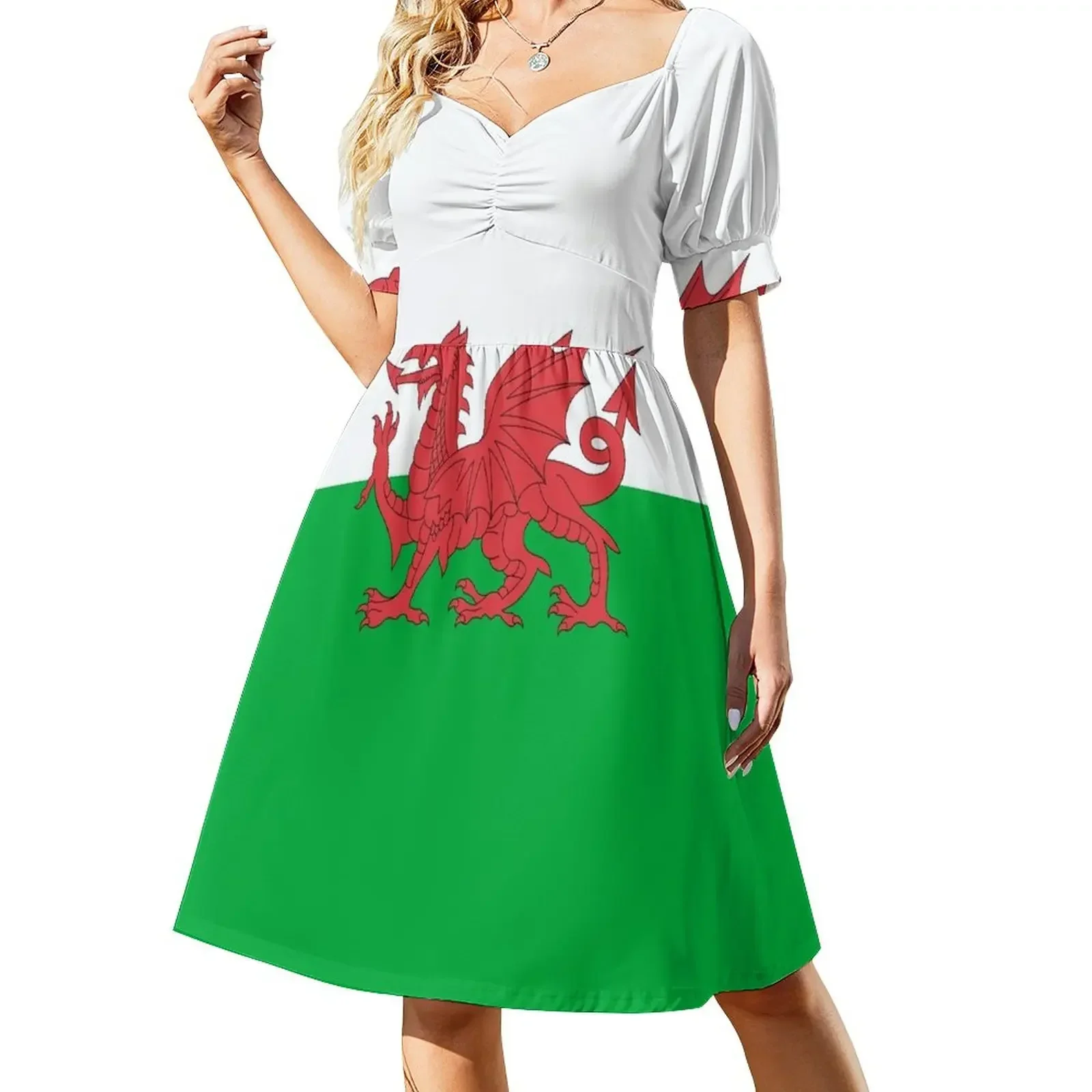 

Baner Cymru - Flag of Wales T Shirt Sleeveless Dress Woman's evening dress wedding dresses for parties Dress