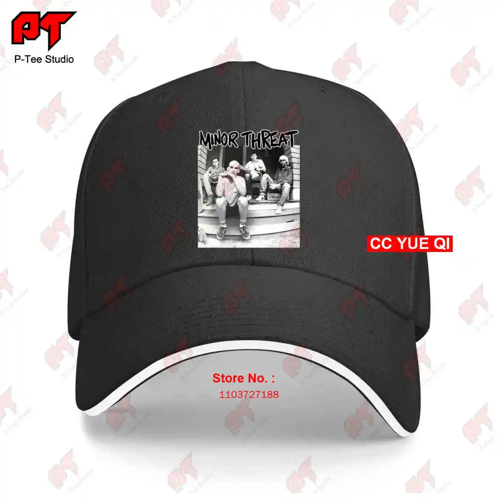 Vintage 90S Minor Threat Fugazi Hardcore Punk Black Flag Bad Brains Baseball Caps Truck Cap 3EIW