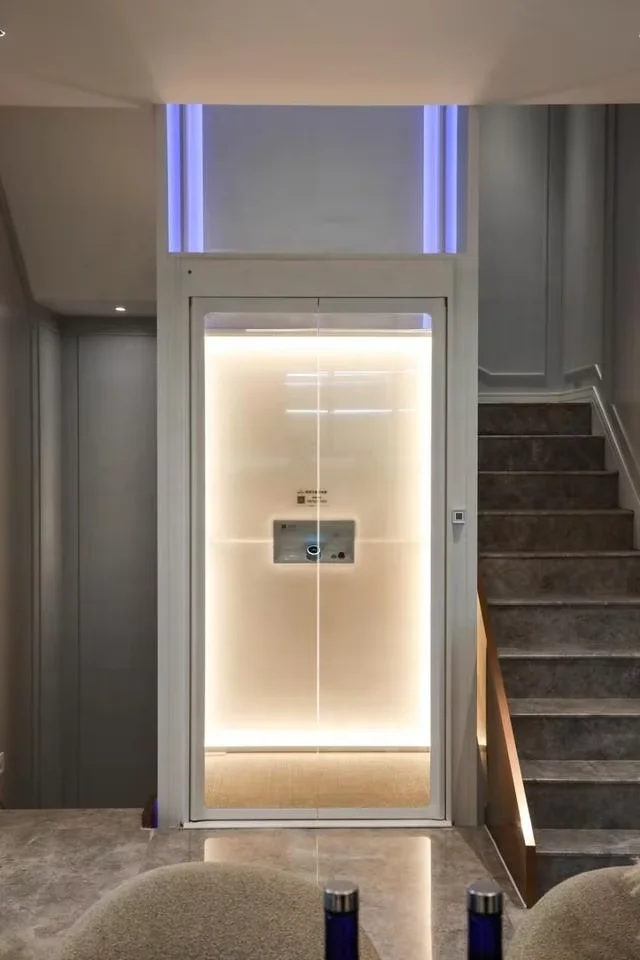 Modern Design Quiet Hydraulic Barrier-Free Glass Elevator for Home and Sightseeing Small Elevator