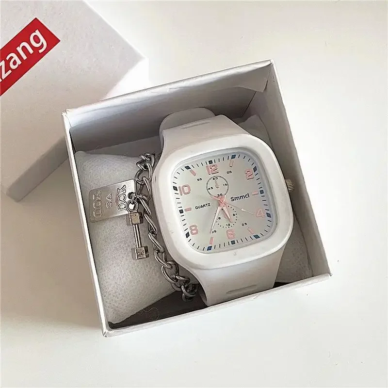 Square Watch Women's Instagram Academy Style Middle School Students Small and Minimalist Korean Edition with High Appearance