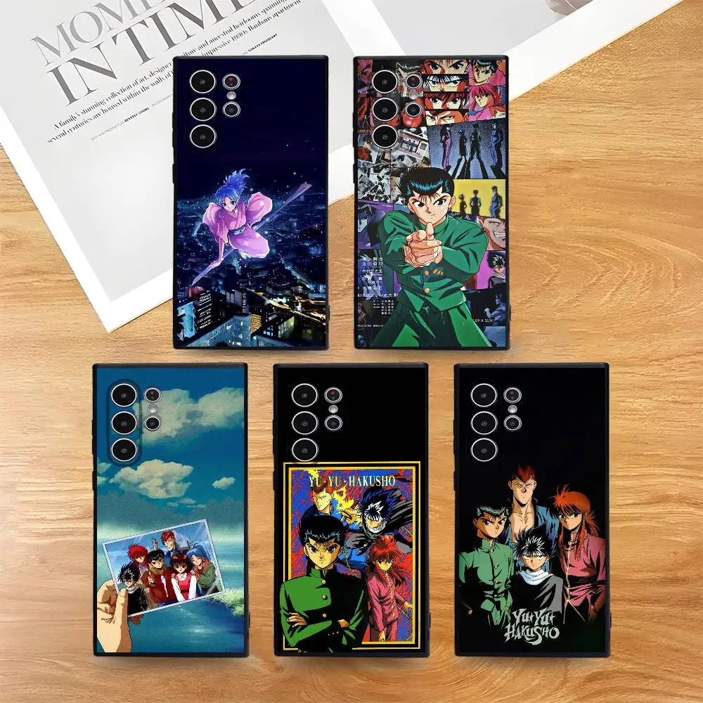 Funda de teléfono Anime Y-Yu Yu HakushoS para Samsung S series s21 s22 s23 s24 s25 FE Plus Ultra TPU suave para la piel