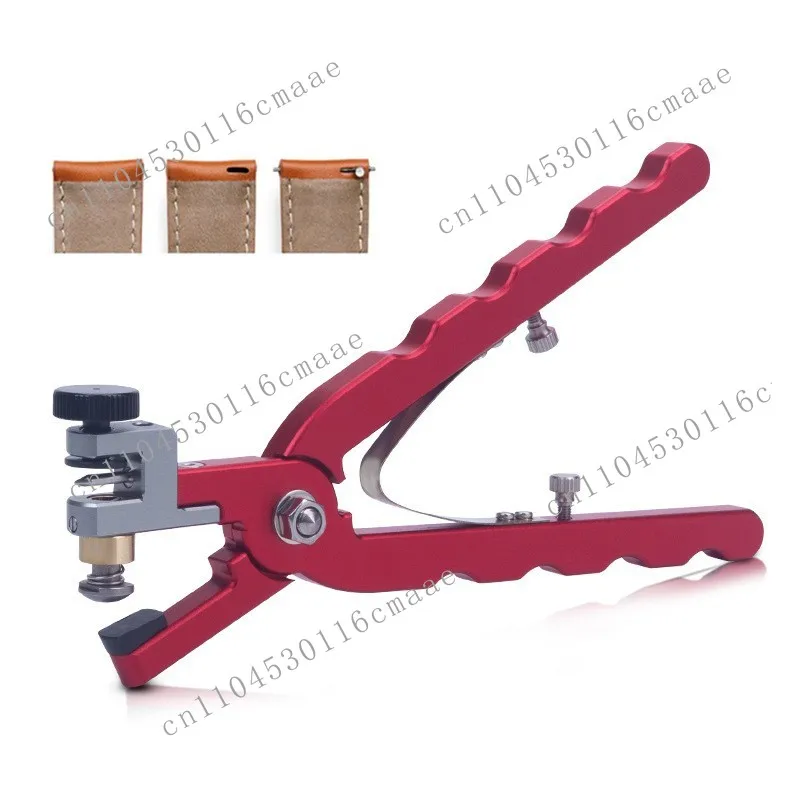 Switch Raw Ear Leather Strap Punch Pliers, Red Open Cutting Pliers Cross Bar Cutting Pliers Punch, Watch Repair Tool