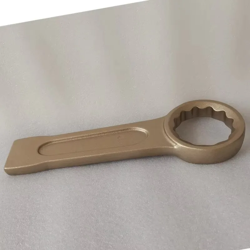 Non Sparking Tools Aluminum Bronze Slogging Ring Wrench 28mm  Suitable for various fields
