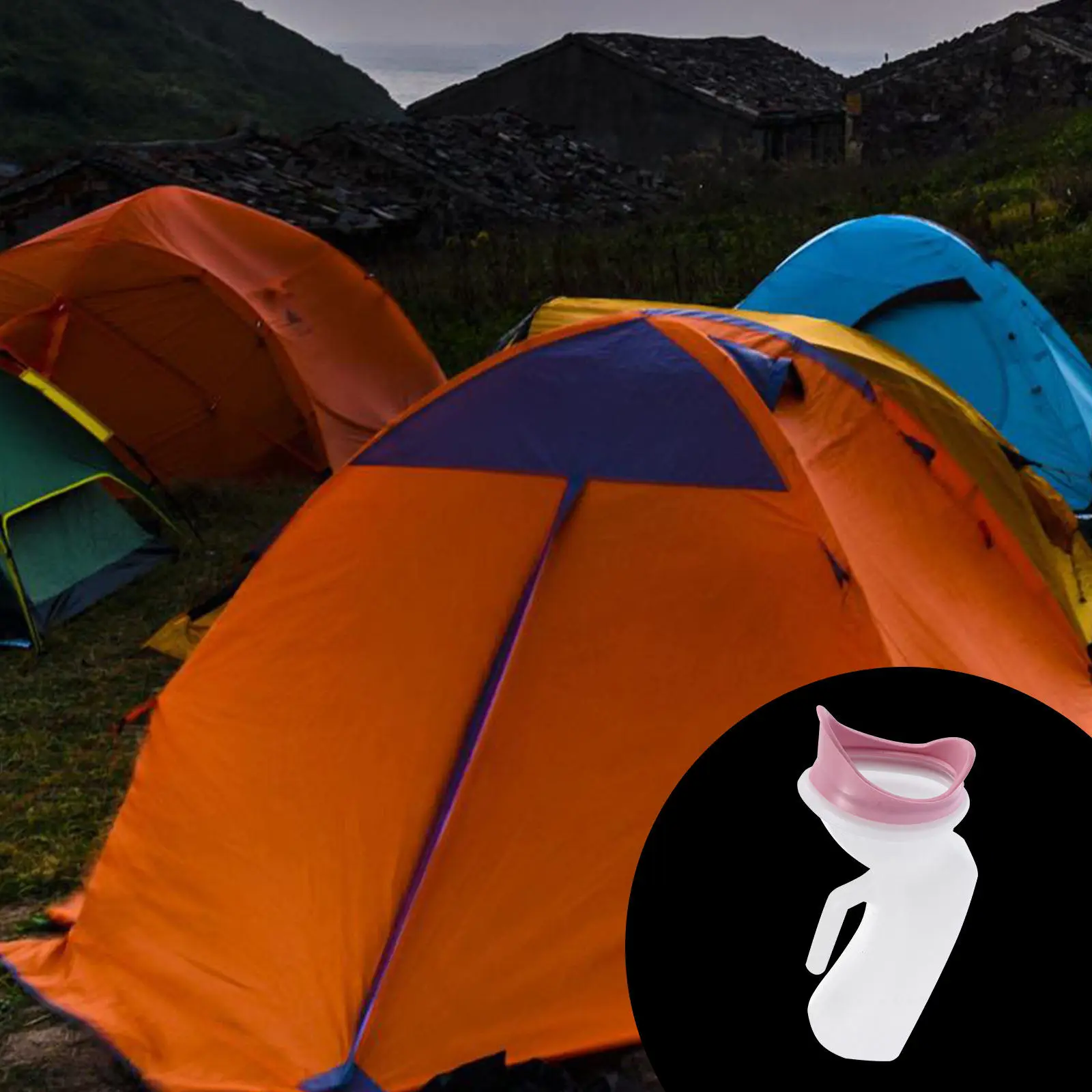 

1pc Soft-Mouth Female Portable Bottle Large Capacity Smooth Edge Home Hospital Travel Use Urinal Pot Female Urinal