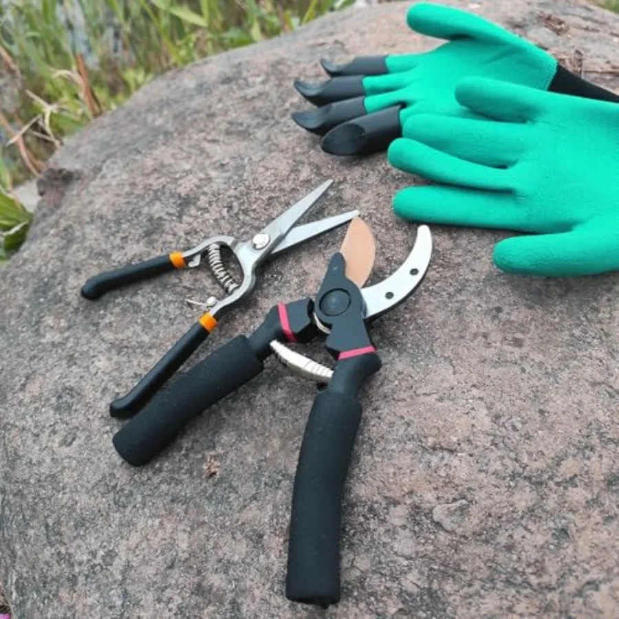 2パック剪定ばさみ 庭用剪定ばさみ 屋内および屋外の園芸用 バイパスハンドプルーナー ソフトグリップハンドル付き 庭用剪定ばさみ S