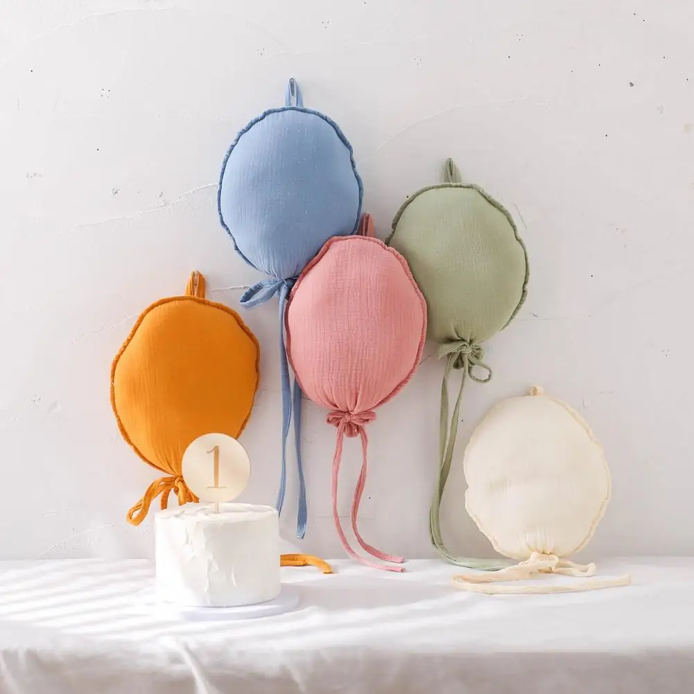 Newborn Baby Balloon Decor Cloth Balloon Decor Soft Fabric Balloon Wall Hanging for Room Kids Bedroom Decor Cute for Newborn