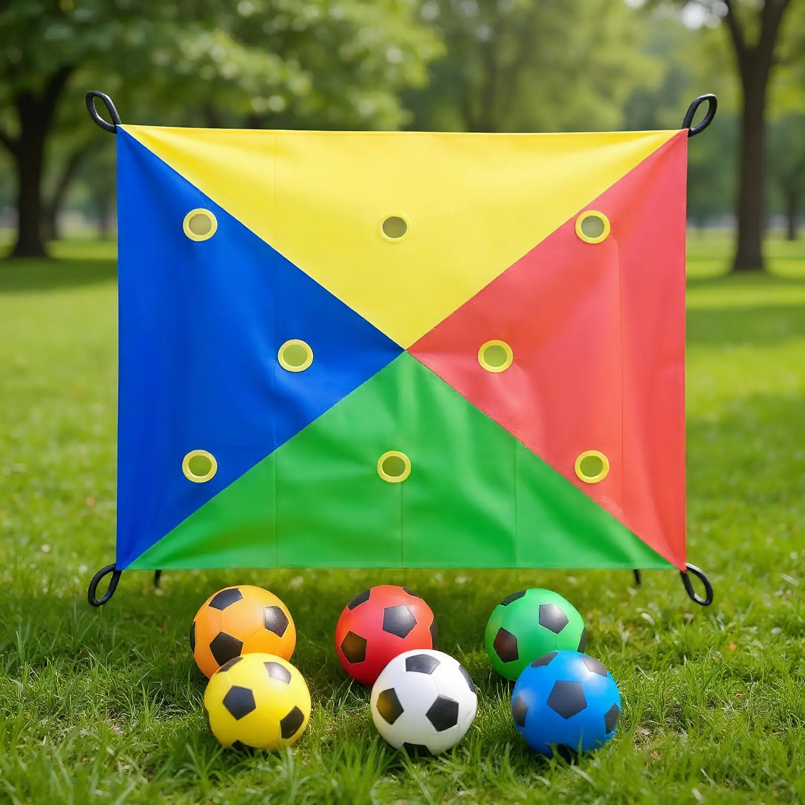 Collaborative Hole Tarp Game Team Building Activity Kit for Schools, Corporate Events, Parties & Outdoor Group Challenges