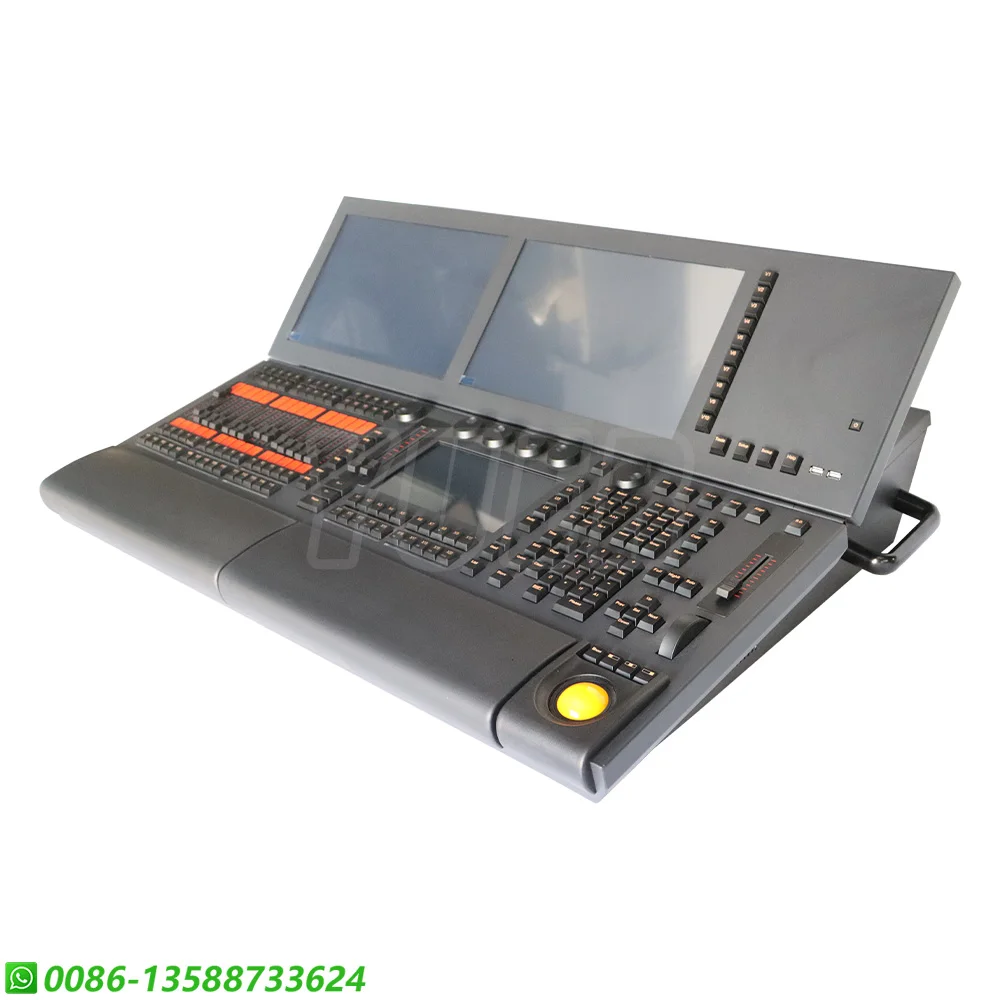 Linux Stage Lighting Console, Parâmetros, M2 para Big Concert Show, Movendo LEDs, Mídia de Vídeo, Motorizado, A e B Fader, I5, I7, 4096, DMX512