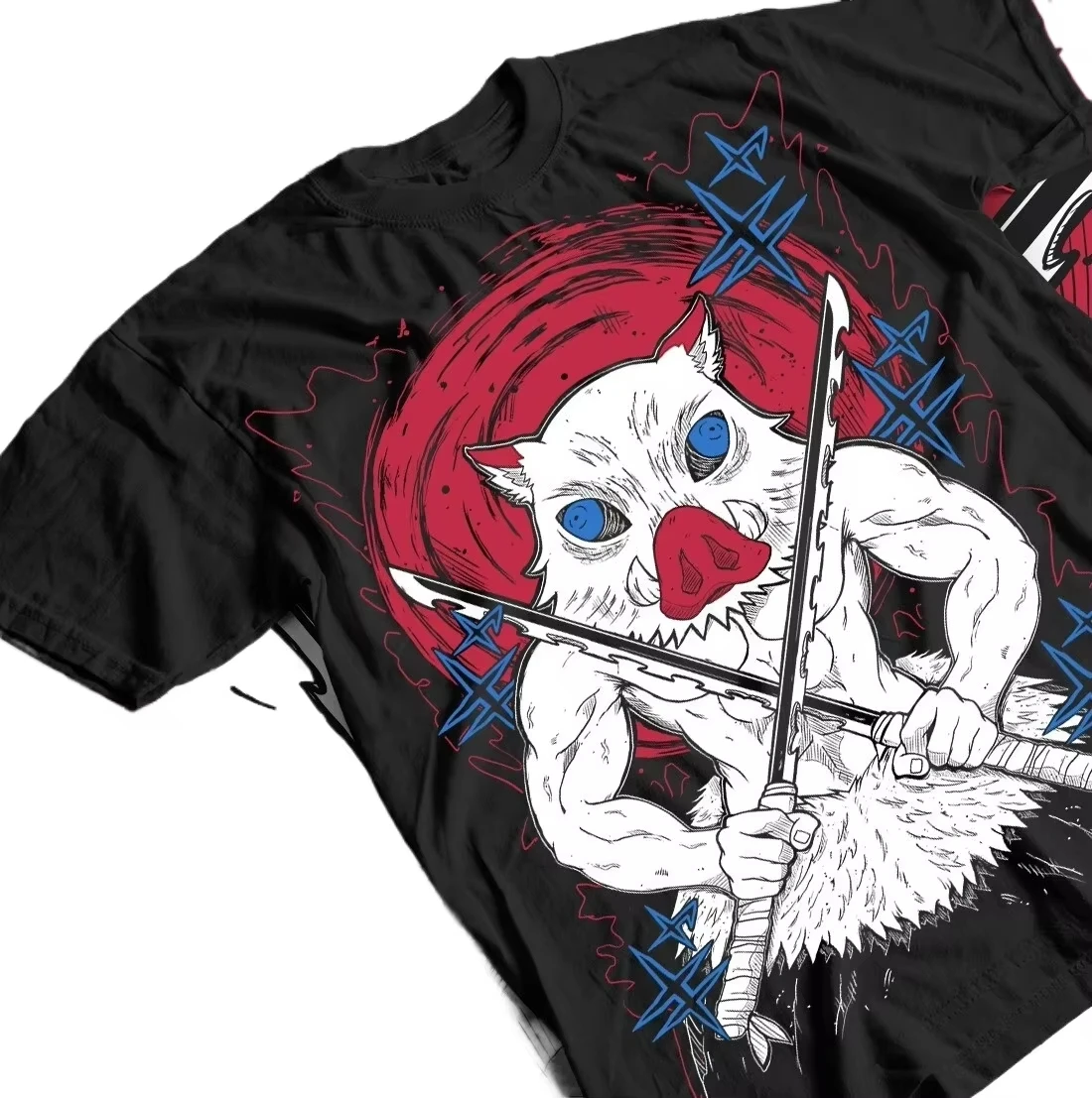 

Anime Summer: Inosuke T-shirt, Devil Killer Kimetsu No Yaiba New Women's Streetwear, Comfortable Street Short-sleeved