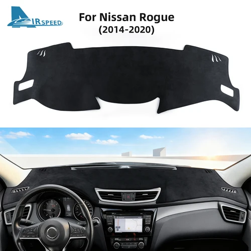 Cubierta del salpicadero del coche para Nissan Qashqai J10 J11 J12 2014-2020 Rogue evitar almohadilla de luz alfombras Anti-UV alfombrillas antideslizantes Accesorios