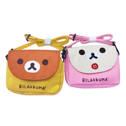 Sumikko Gurashi Rilakkuma 여성용 메신저 백, 미니 소형 귀여운 크로스 바디 백, 애니메이션 카와이 슬링 폰 백