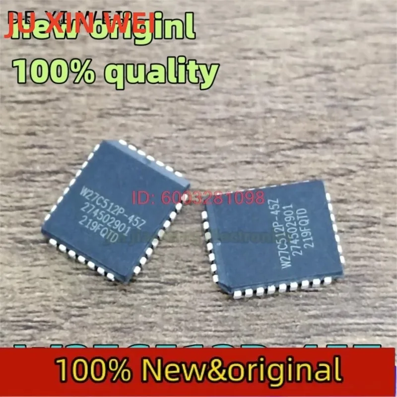 (10piece) 100% New W27C512P-45Z W27C512P-45 W27C512P 27c512 PLCC32 Chipset
