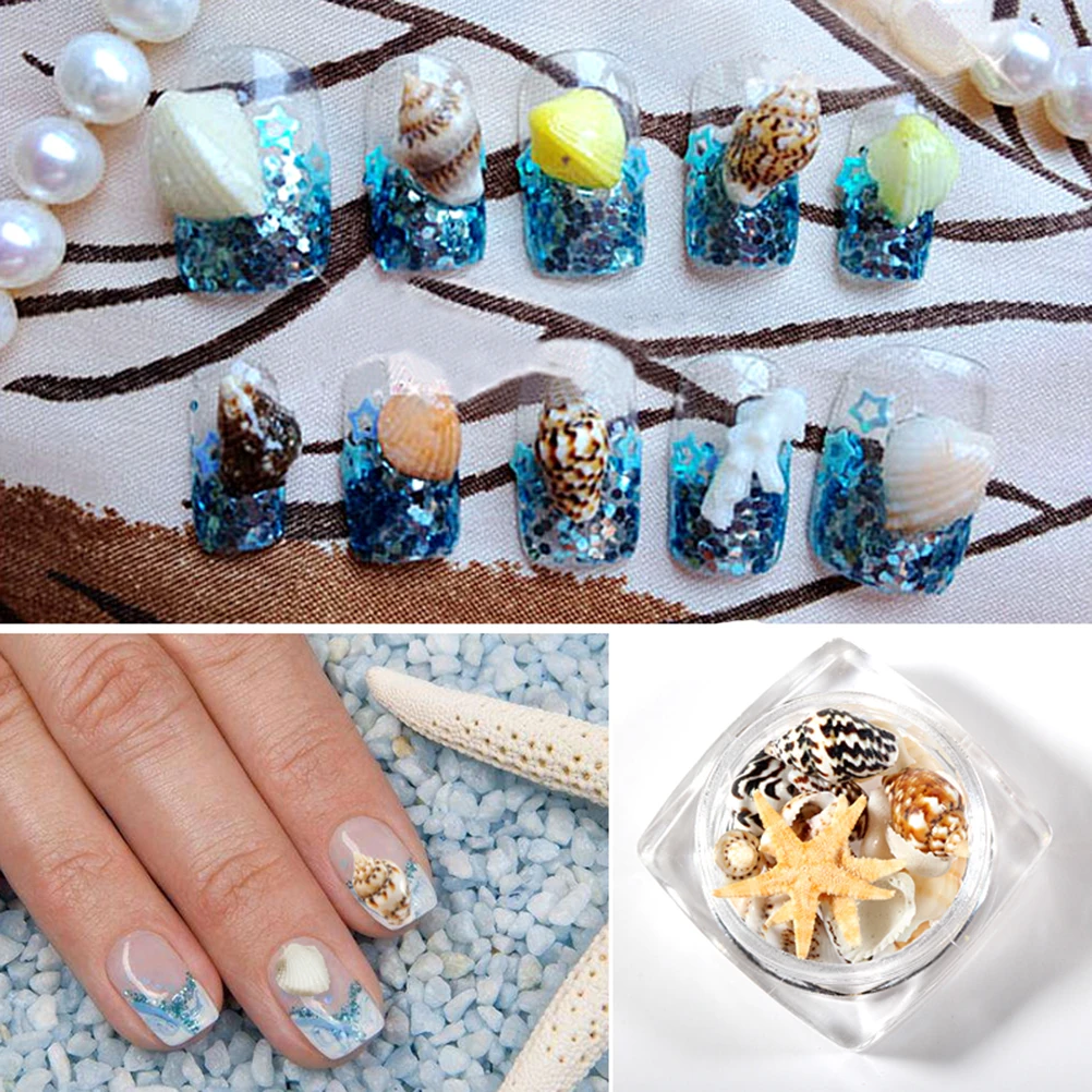 

Conch Shell Nail Art Decoration Mixed Style DIY Manicure Ornament Creative 3D Design Elegant Accessories Craft Jewelry Making