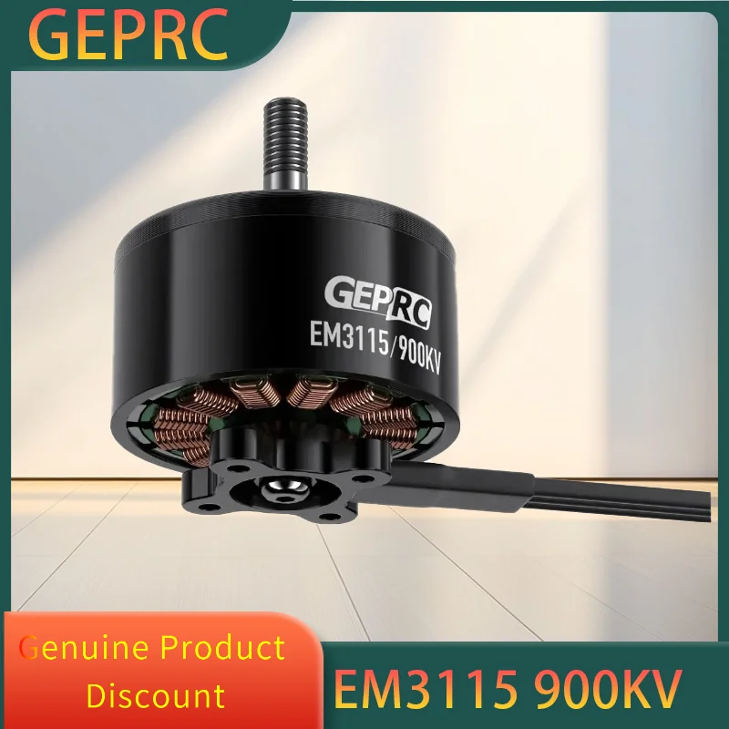 

GEPRC EM3115 3115 Motor 900KV 6S LiPo Suitable for FPV Freestyle 8-10inch Long Range Drones DIY Mark4 LR10 Parts