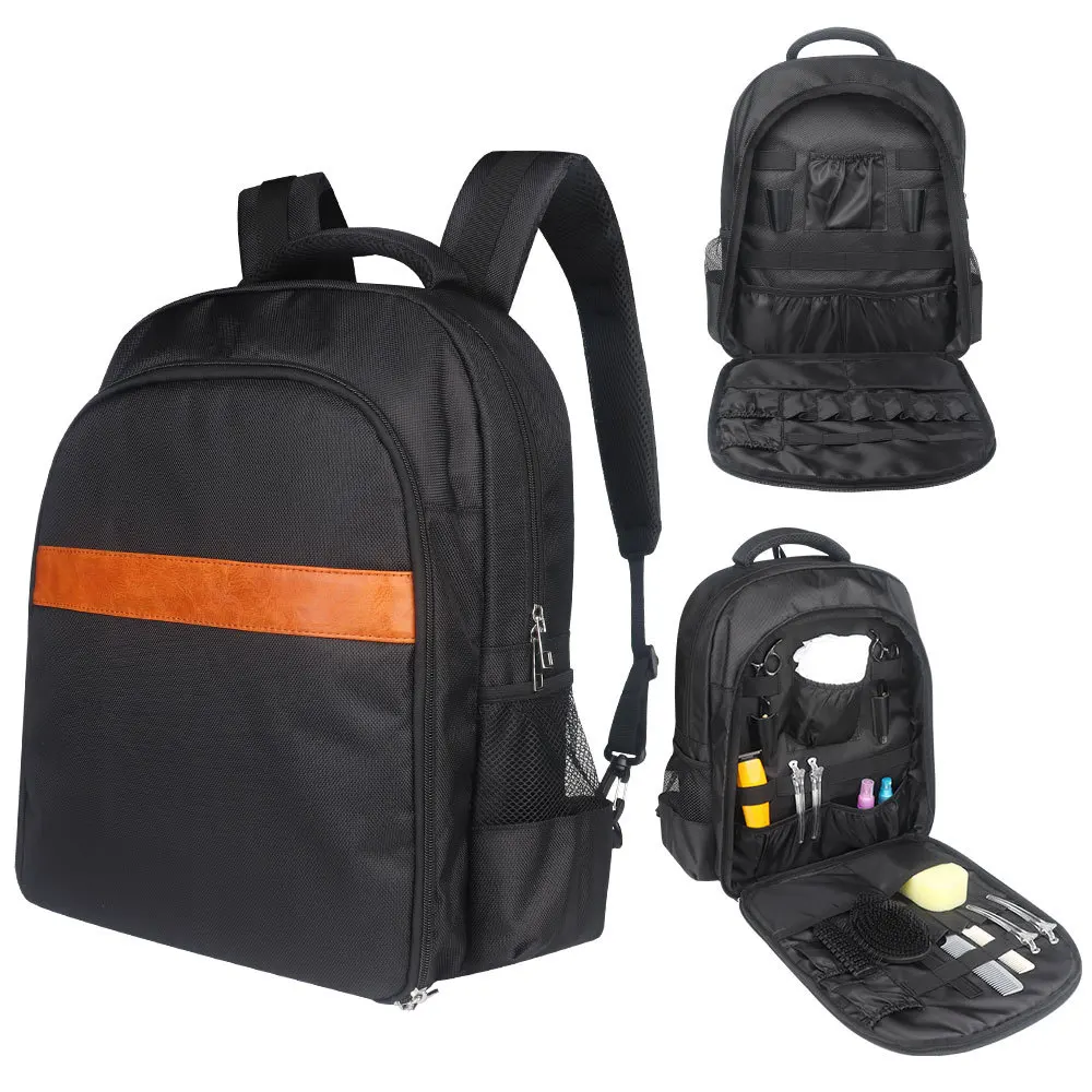 理髪師用品バッグオーガナイザー、ヘアスタイリストバリカン用バックパック、理髪師旅行用バックパック、美容師ツールバッグ（理髪用）