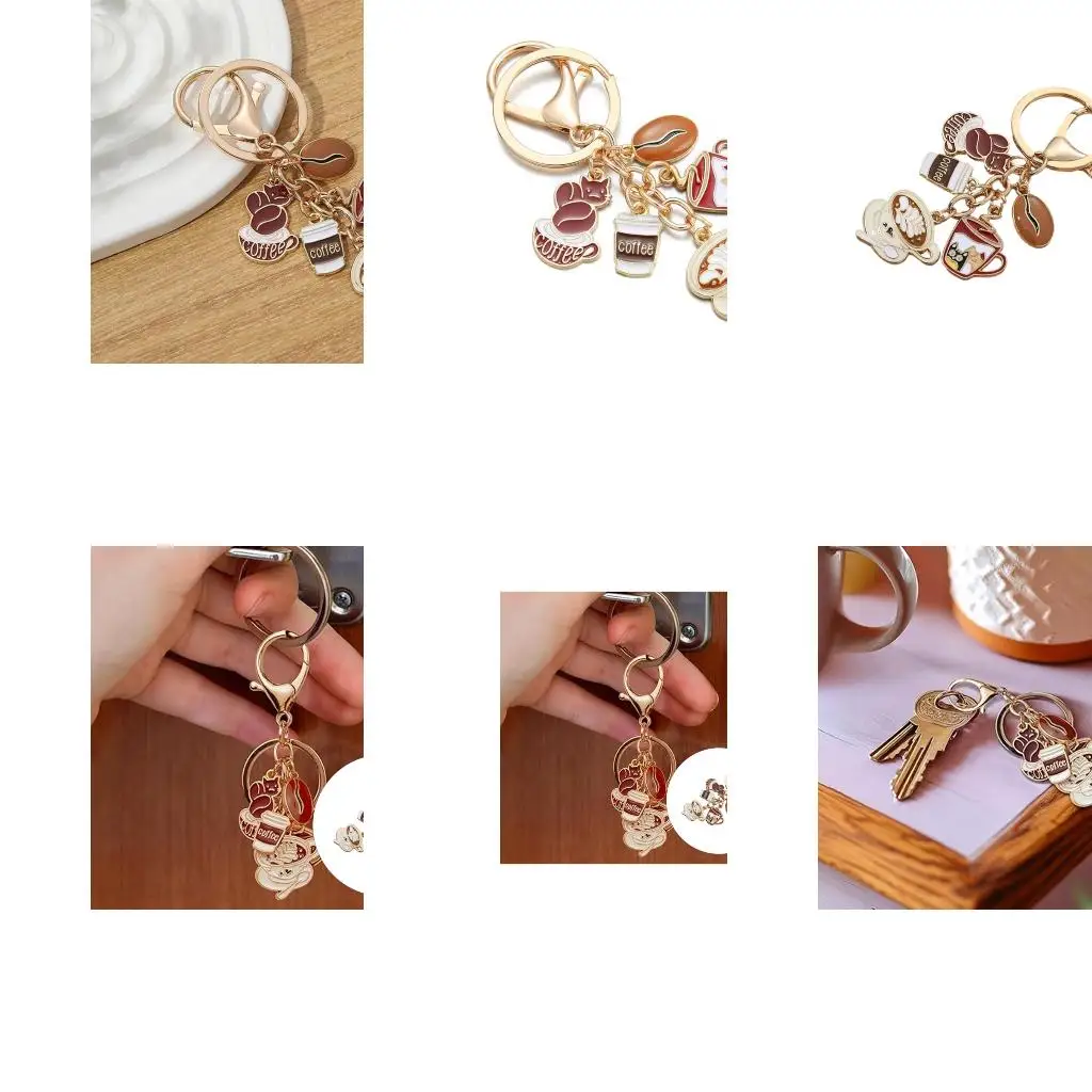 Lovely Coffee Culture Inspired Keychain Holder Perfect As A Thoughtful Present Or