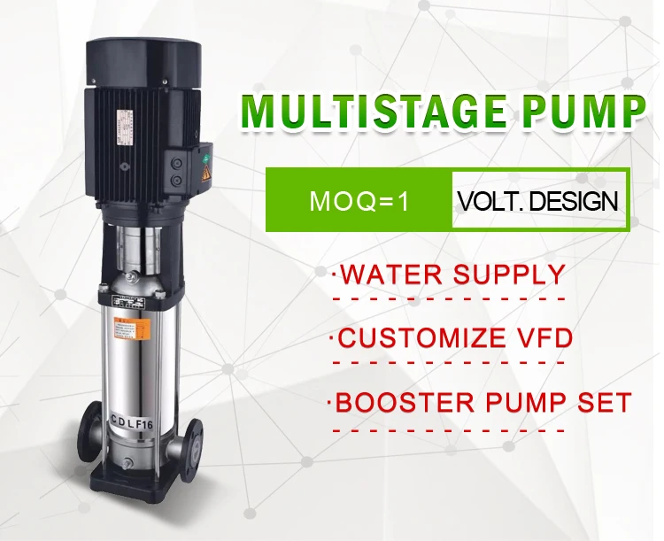 Imagem -02 - Cdlf Multiestágio Estágio Vertical Centrífuga Bomba de Circulação de Água Bomba de Alimentação de Caldeira de Vários Estágios Inline Bombas de Água de Combate a Incêndios