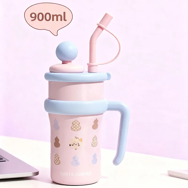 COSTA Mini Giant 900ml Vacuum Insulated Tumbler - Blessed Cat